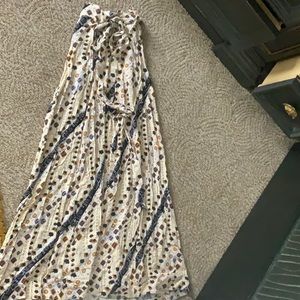 Free people long skirt with slits
